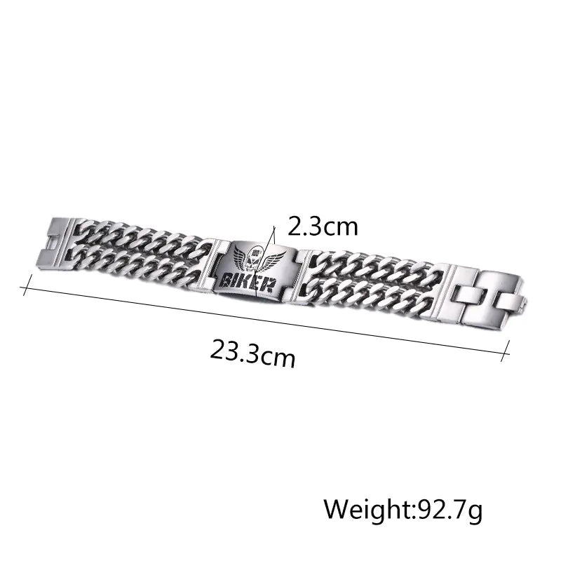 Stylish Biker Men's Titanium Steel Bracelet