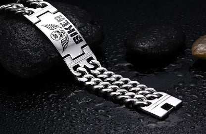 Stylish Biker Men's Titanium Steel Bracelet