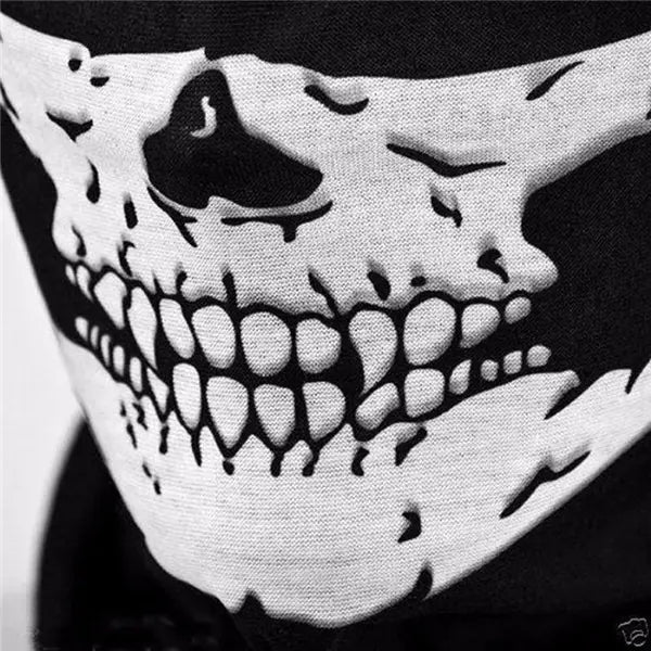 Halloween Skull Mask and Skeleton Gloves Set