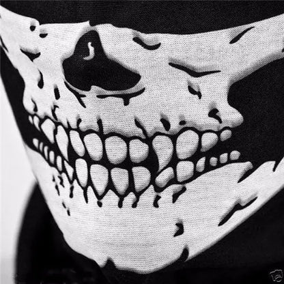 Halloween Skull Mask and Skeleton Gloves Set
