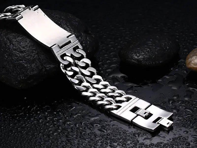 Stylish Biker Men's Titanium Steel Bracelet