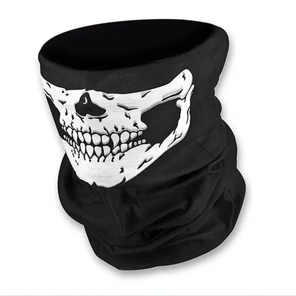 Halloween Skull Mask and Skeleton Gloves Set