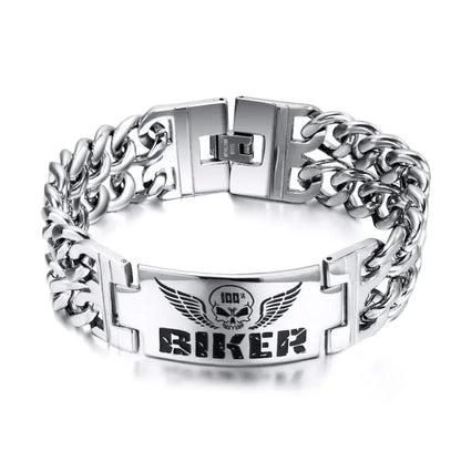 Stylish Biker Men's Titanium Steel Bracelet