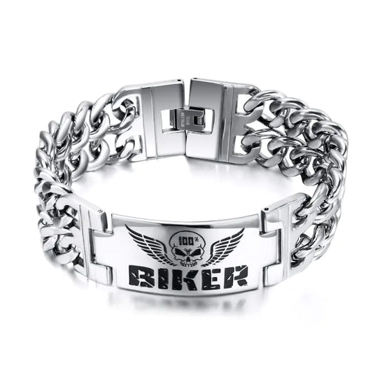Stylish Biker Men's Titanium Steel Bracelet