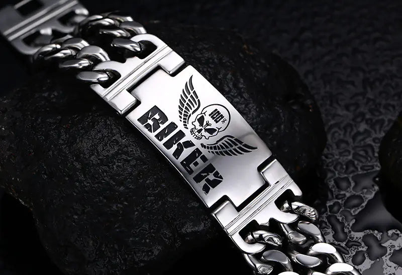 Stylish Biker Men's Titanium Steel Bracelet